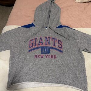 New York Giants Cropped Hoodie